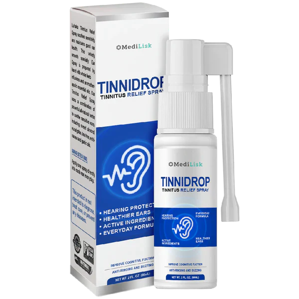 Tinnidrop Spray. Limpia tus Oidos Hoy! Contra el Tinnitus, Otitis. Cerumen y Más...