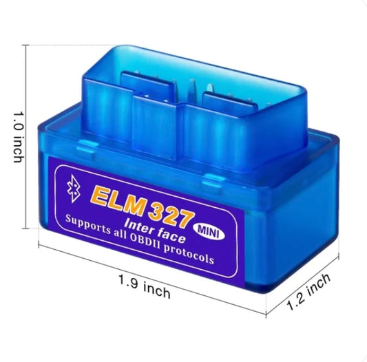 Mini escáner ELM327 conexión Bluetooth. Encuentra y borra fallas en tu vehículo!