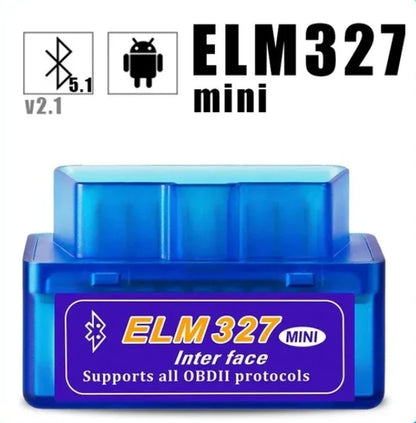 Mini escáner ELM327 conexión Bluetooth. Encuentra y borra fallas en tu vehículo!