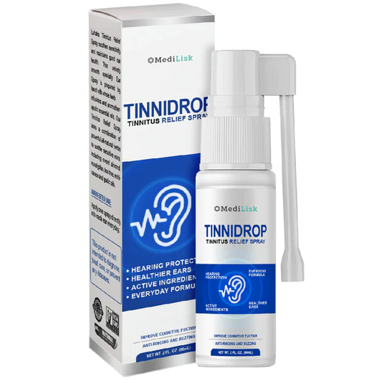Tinnidrop Spray. Limpia tus Oidos Hoy! Contra el Tinnitus, Otitis. Cerumen y Más...